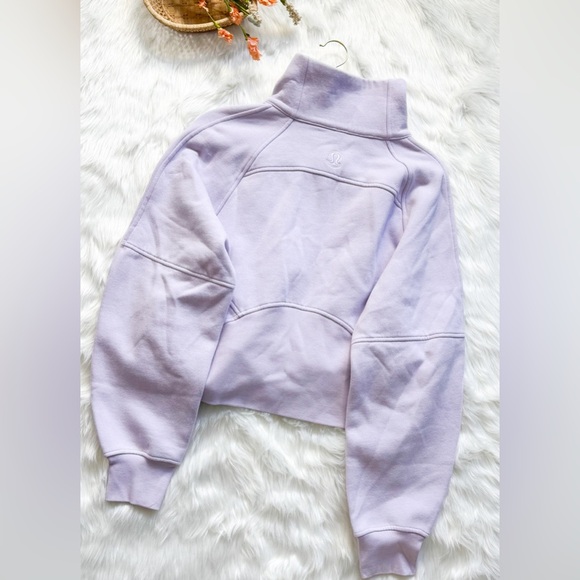 Lululemon Sweats Scuba Oversized Funnel Neck Half-Zip Lavender Dew XS / nwot - Picture 5 of 5